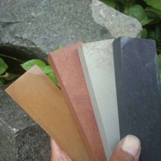 Loenstone Batu Asah Alami Asli 1set 15x4x2cm Grit 3000.4000.1000.6000 |155EA3E9|