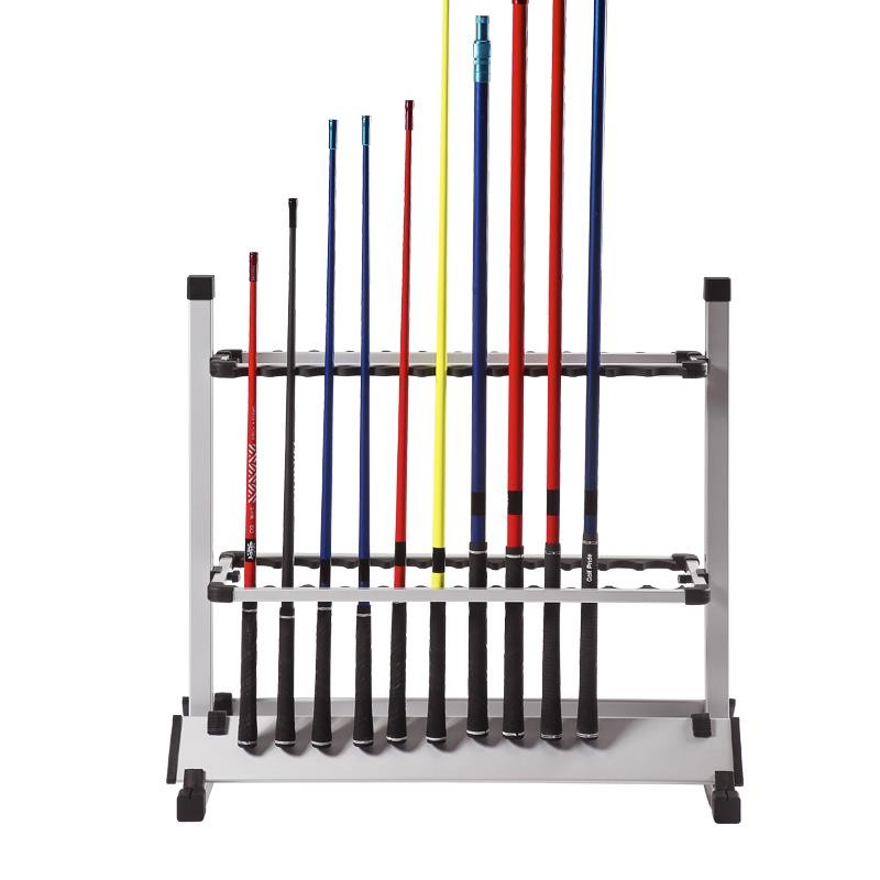 【Tidak Berubah Bentuk】 Joran Pancing 12/24 Bit, Rak Pajangan Joran Pancing Aloi Aluminium, Perlengka