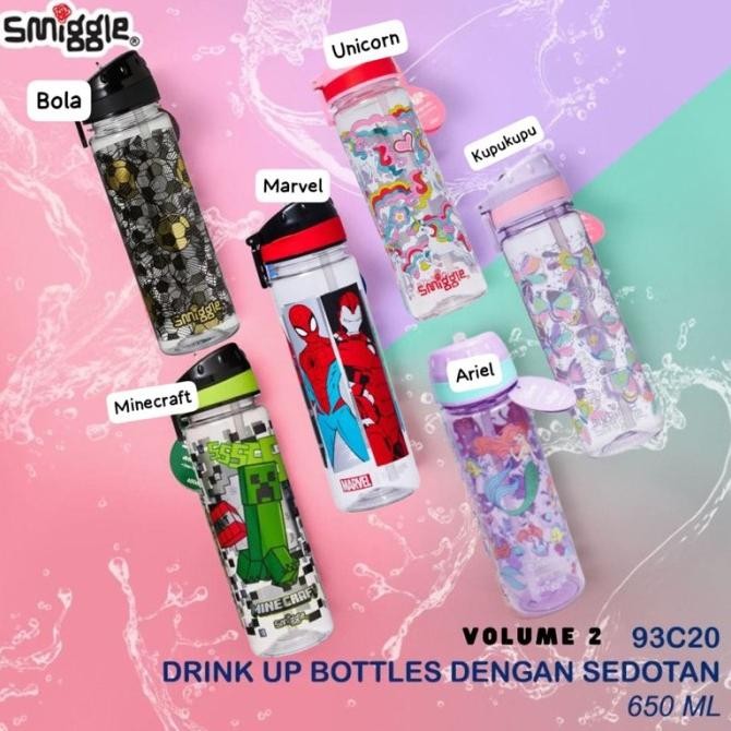 SMIGGLE DRINK UP 2002A VOLUME 2 650 ML BOTOL MINUM TUMBLER TUMBLR TEMPAT MINUM TERBARU ASLI 100% ORI