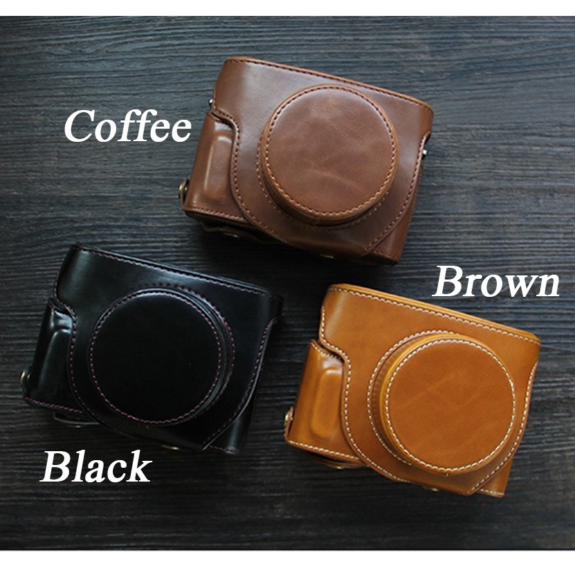 Tas Casing Kamera Fujifilm XE4 X100V X100F Kulit Mewah Tali Baterai Terbuka Casing Mini |AhbGOENu|