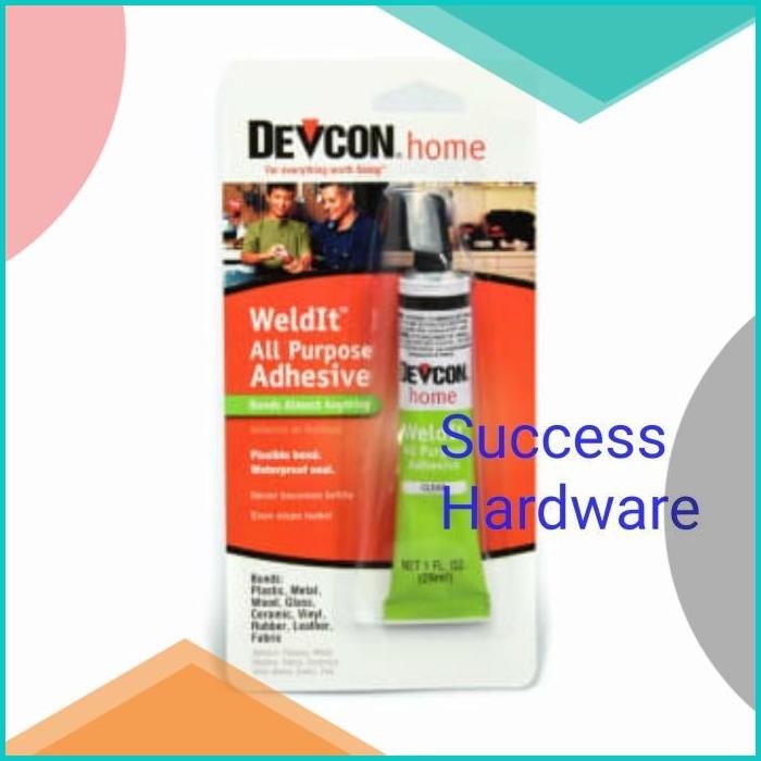 

GLUE ALL PURPOSE WELDIT 1OZ DEVCON WELDIT LEM MULTIFUNGSI 29ML 140BZ4