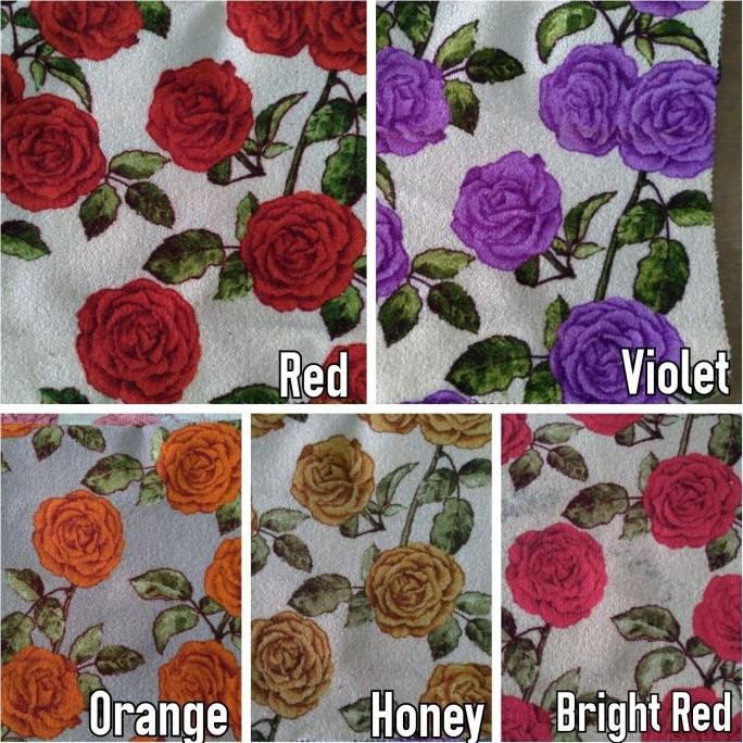 Kain Jok Sofa Admiral Motif Bunga Shabby / Bunga Kembang - Venezia