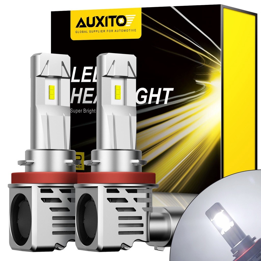 AUXITO 2 Buah 60W 12000LM H11 LED Bulb Super Terang HB3 9005 LED Mobil Headlamp 6500K Xenon Putih Uk