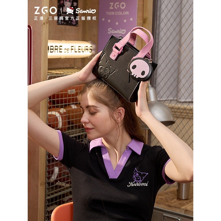 

[Penawaran Spesial Tas Wanita Modis Stok Tersedia] ZGO Tas Kuromi Merek Bersama Hong Kong Asli Tas Kurir Hadiah Ulang Tahun Anak Perempuan Sanrio Wanita Tas Bahu Kuromi |50FCB8DF|