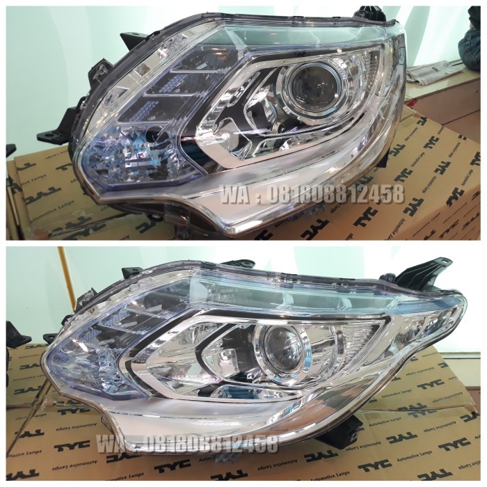 Aslli Headlamp Lampu Depan Head Lamp Mitsubishi All New Triton Proyektor Led Barru