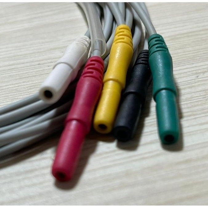 [ Mgd ] Kabel Ekg Holter Aami Universal 5 Lead Snap
