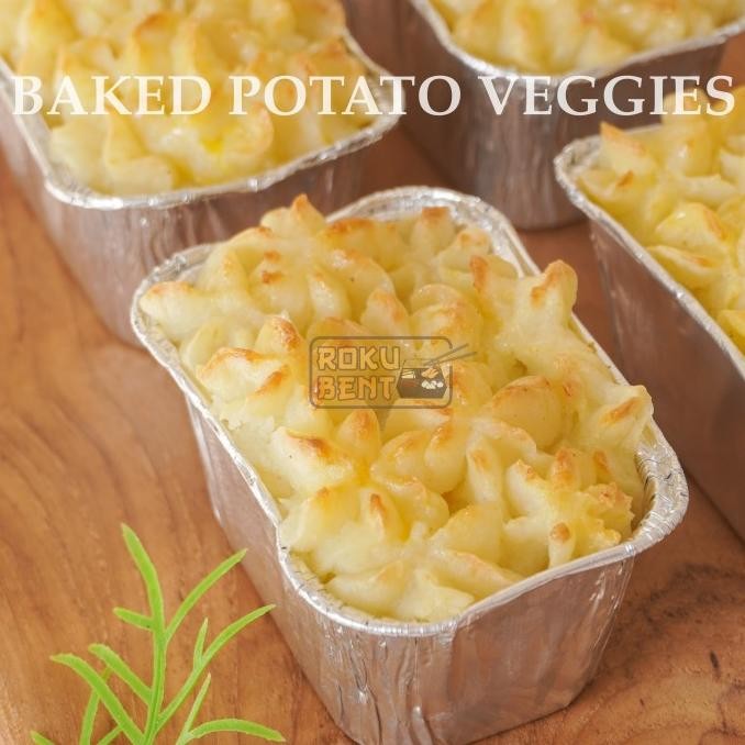 

Baked Potato Veggies Roku Bento BDG isi 5 - Kentang Keju Panggang