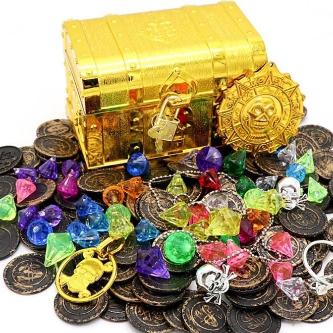 opi pirate treasure chest mainan harta karun bajak laut TERLARIS