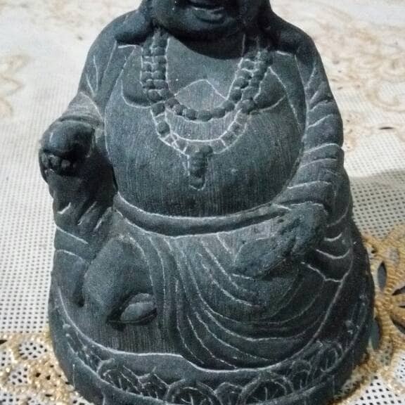 Sani - Patung Budha Dewa Uang Julewood Kecil