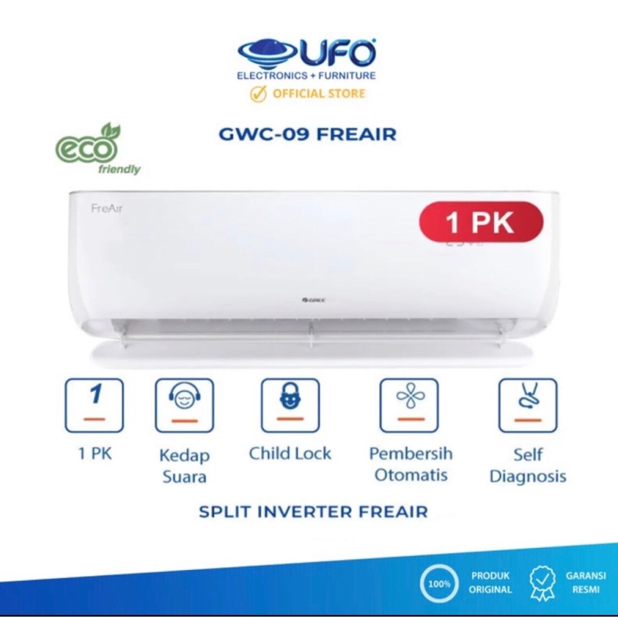 GREE AC Freair Wall Mounted 1PK with Air Purifier | GWC-09Freair