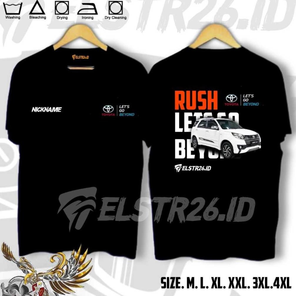 Promo T-Shirt Distro Mobil Rush Kaos Mobil Club Indonesia Keren Toyota Daihatsu Mitshubishi Kaos Dis