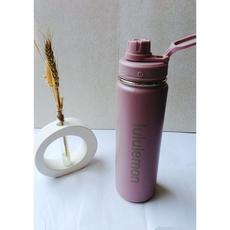 Tumbler Botol Num Lululemon Lengkap Tag 710Ml Stainless Tahan Panas Dan Dingin