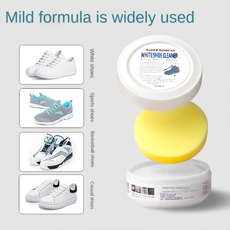 Pemutih Pembersih Sepatu Sneakers 260g with Spons - Q220 - Putih | Aksesoris Sepatu Pria | Nusantara