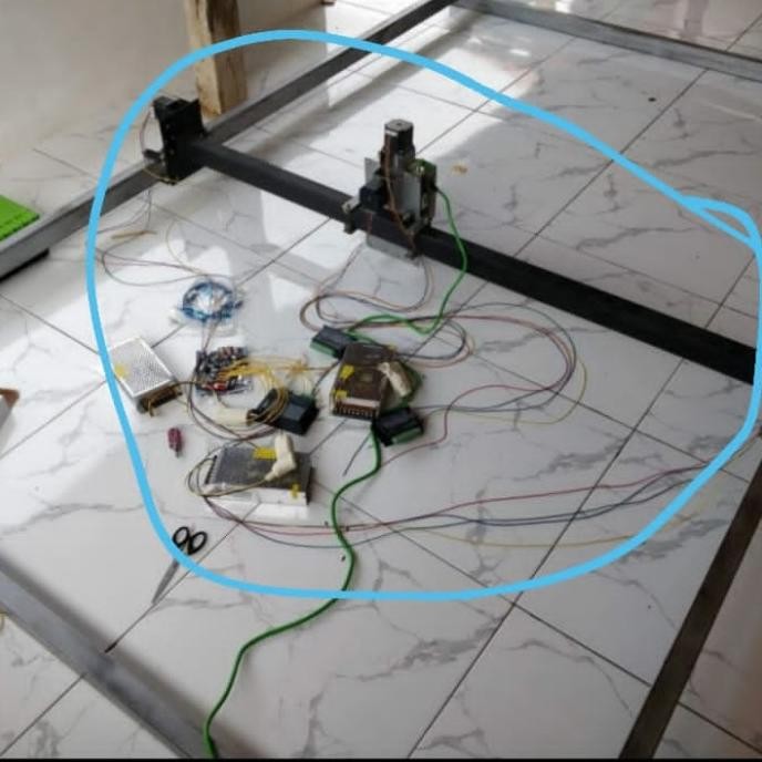 [ Ofe ] Cnc Router Body Besi Ukuran Full 1 Triplek Hanya X Axis Dan Rail  Ready