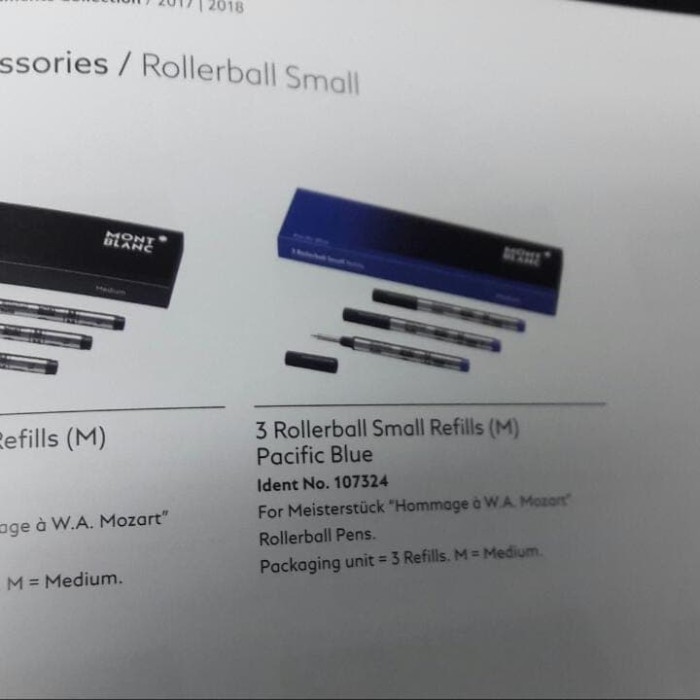 

Refill Mont Blanc roller ball small / Mini set isi 3pcs