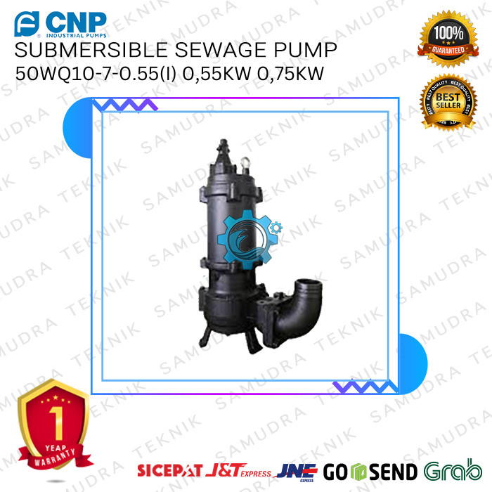 Pompa Submersible Air Kotor WQ 50WQ10 7 0,55 JY + Elbow 0,55KW 0,75HP