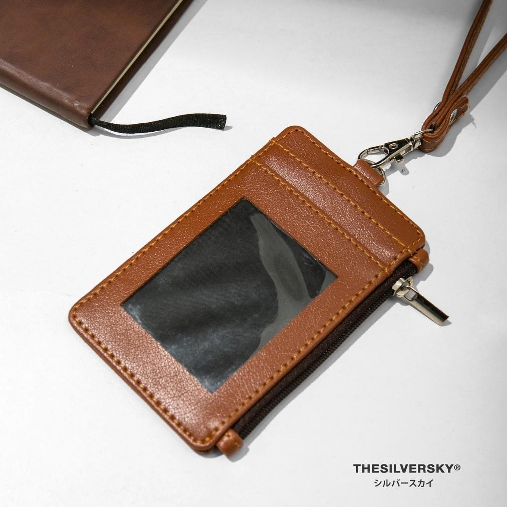 

BISACOD Thesilversky Lanyard Name Tag ID Card Kulit Premium ol-133