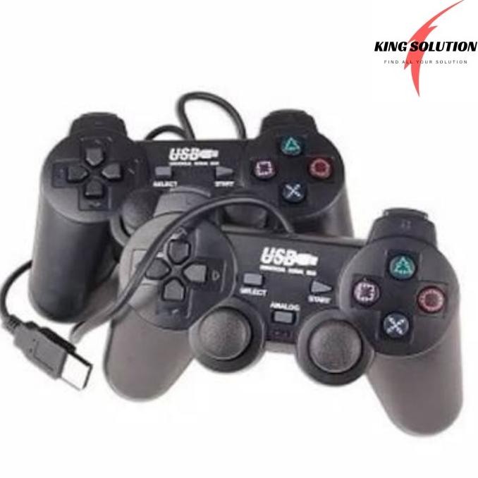 Gamepad Double Hitam / Gamepad Double PC Laptop / Joystick Double USB