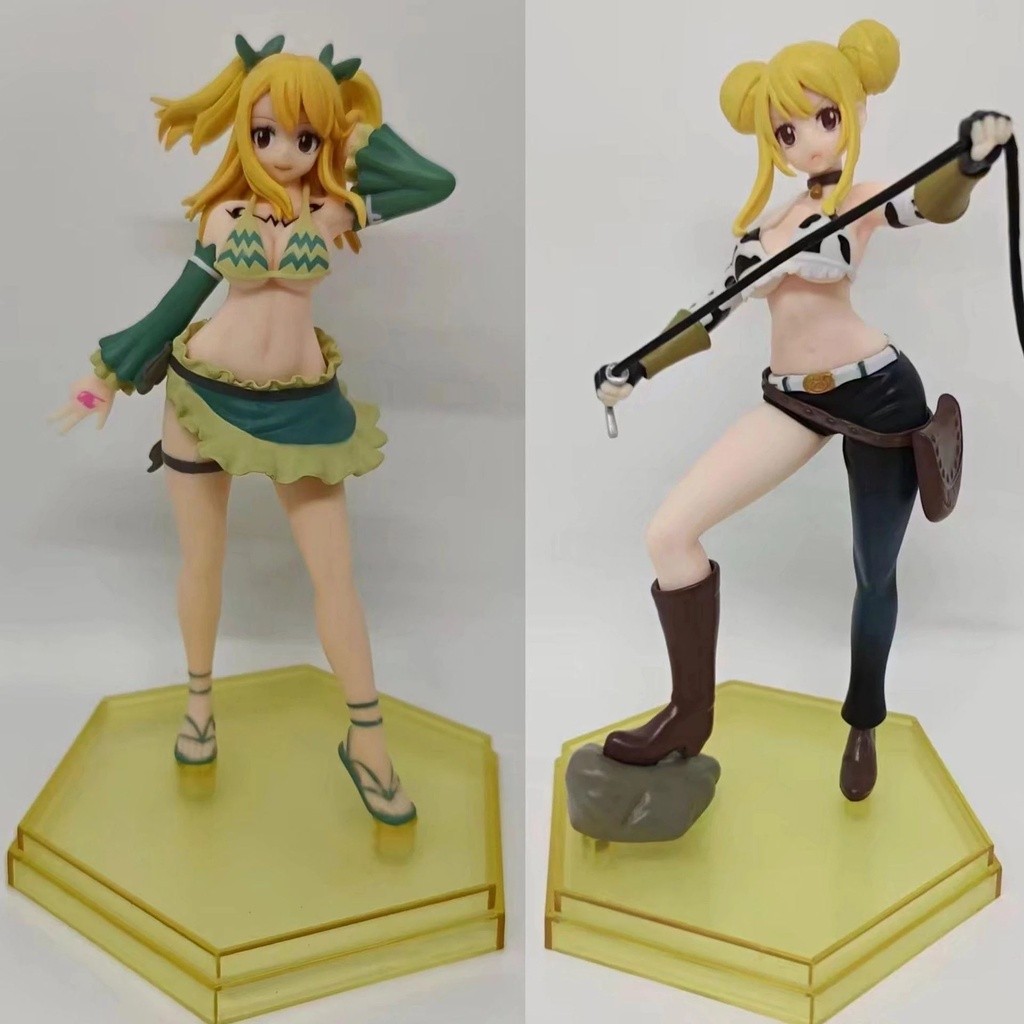 Figur Fairy Tail Lucy Heartfilia Baju Renang Anak Perempuan Anime PVC Mainan Action Figure Permainan