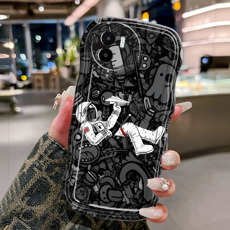 Casing Hp Untuk Xiaomi Redmi A1 A2 Case Casing pola Astronot NASA Kasing HP Cesing Silikon Kesing ge