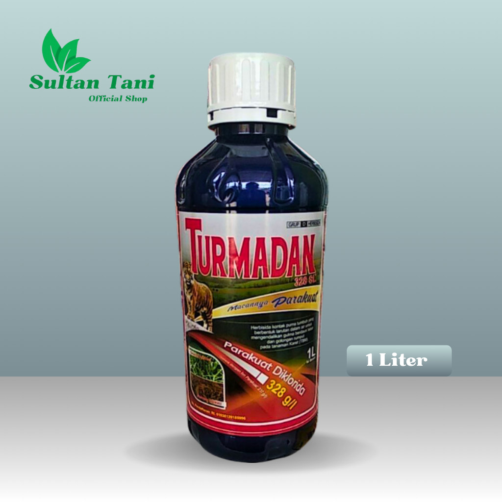 HERBISIDA TURMADAN 328 SL 1 LITER + GRANDALLY 25 WP 5 GRAM/RACUN KONTAK GULMA LEBAR RUMPUT KARET 1L