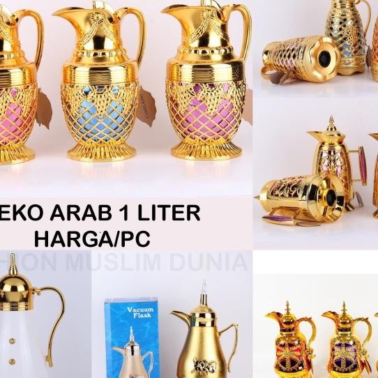 Teko Arab 1 Liter Vacuum Flask / Termos Arab Air Zamzam