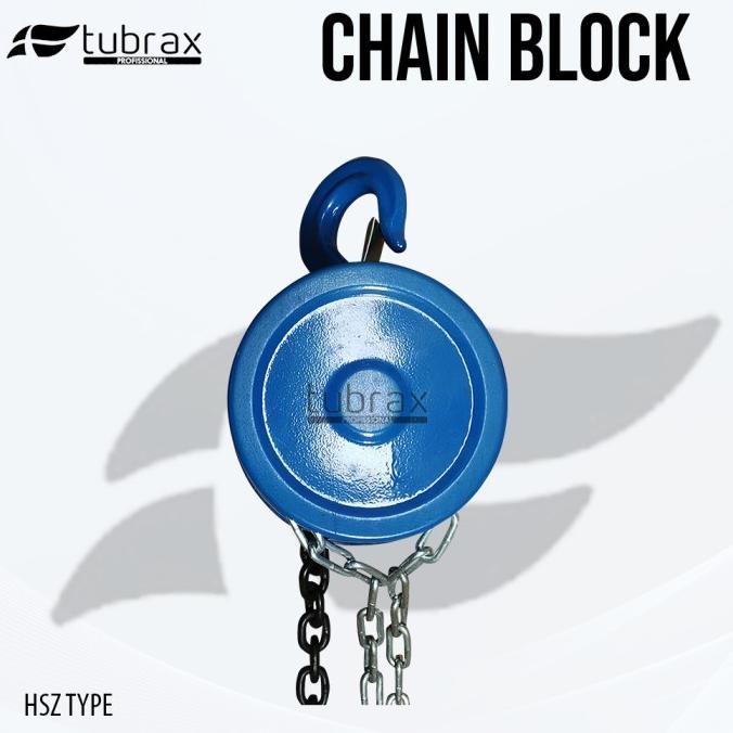 Tubrax Chain Block 1 Ton X 5Meter Lifting Hoist Takel Katrol Listrik