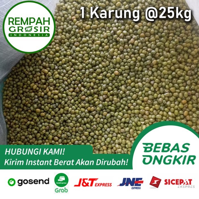 

Kacang Hijau Ijo Impor Burma 25KG 1 karung 25 kg kilo Mung Bean