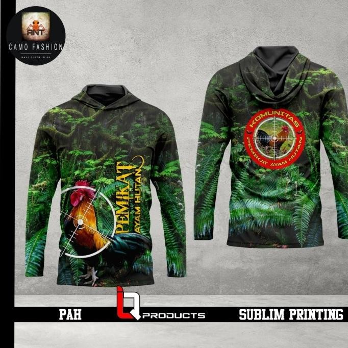 BAJU HUNTING PECINTA AYAM HUTAN / JERSEY KAMUFLASE BERBURU NATURAL