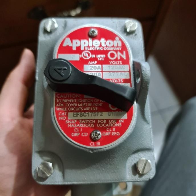 [ R.A.B ] Appleton Switch Efsc175 F2 Efsc175F2 Efsc175-F2 2P 3/4Inch Exproof