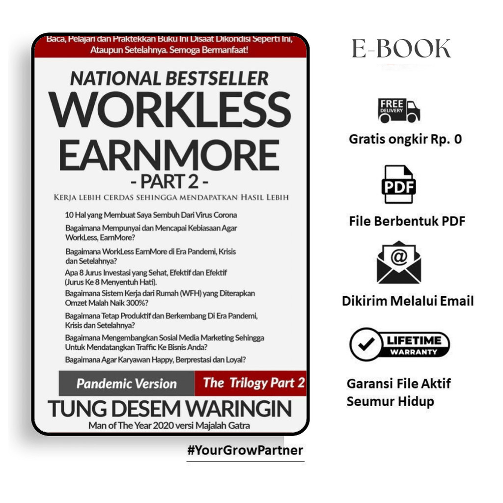 

150. WORKLESS EARNMORE 2 KERJA LEBIH CERDAS SEHINGGA MENDAPATKAN HASIL LEBIH PART 2 - cp