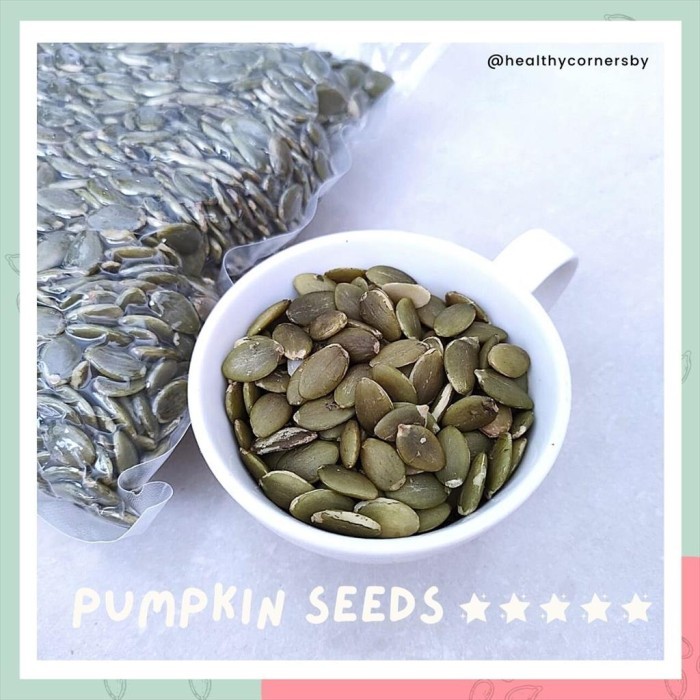 

Terlaris Pumpkin Seed ( Biji Labu Mentah ) 500 g SALE