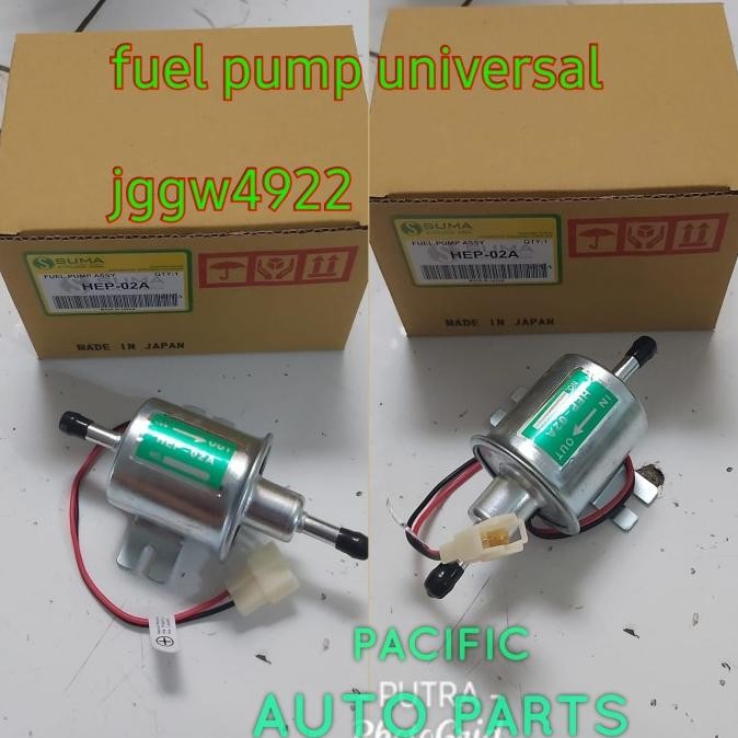 Elektrik Fuel Pump Universal Pompa Bensin Solar Elektrik Hep-02A