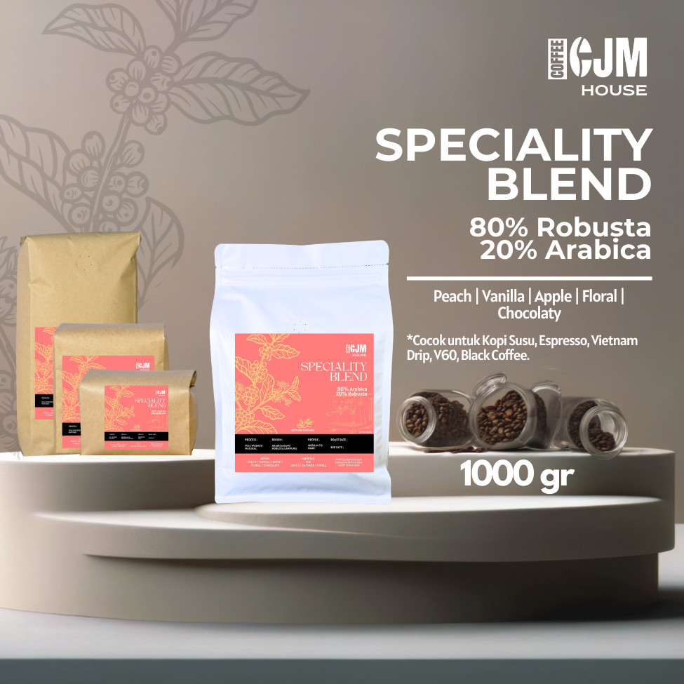 

1Kg 80% Robusta 20% Arabica | CJM Coffee House | Kopi Lampung Premium Asli |House Blend LampungXGayo