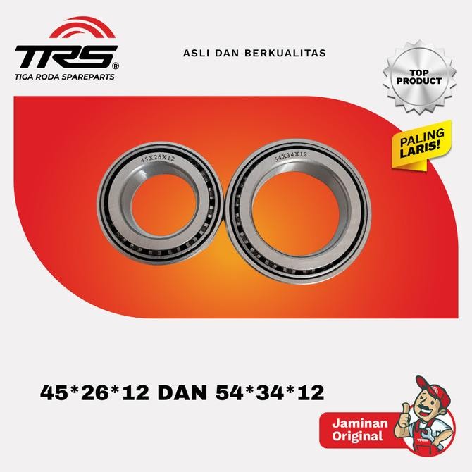 [Trs] Laker Komstir 45X26X12 Dan 54X34X12 Tossa Herculess Motor Roda 3 Original