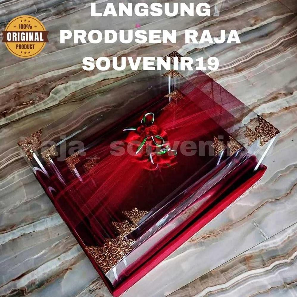 

SPECIAL Kotak Seserahan Pernikahan Set Lengkap Isi 4 Box Hantaran Parcel Mika Ke-80