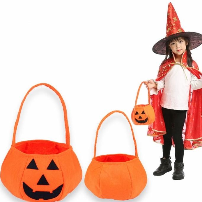 

Tas Permen Labu Candy Bag Treat Or Trick Pesta Halloween Cosplay Murah Original