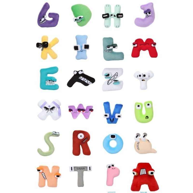 murah BANTAL MAINAN ALPHABET LORE 26, HURUF,BELI 9 FREE 1 premium