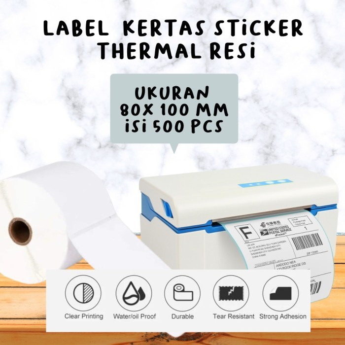 

Terlaris Kertas Label Barcode 80x100mm - Stiker Label Thermal 80mm - 500 PCS SALE