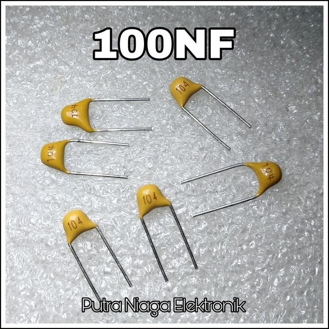 Terbaru (10) Kapasitor 100NF Multilayer Ceramic 104 Monocap 100N 0,1uf 100V putr4n Ayo Order