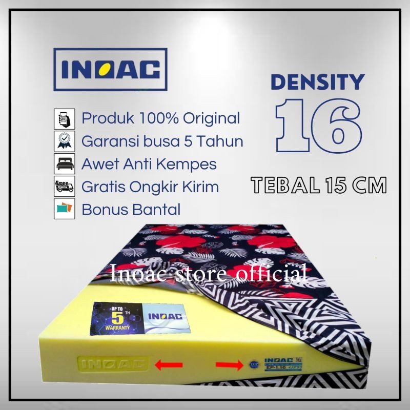 KASUR BUSA INOAC JAPAN QUALITY TEBAL 15 CM GARANSI BUSA 5 TAHUN ORIGINAL kasur busa inoac No 1,No