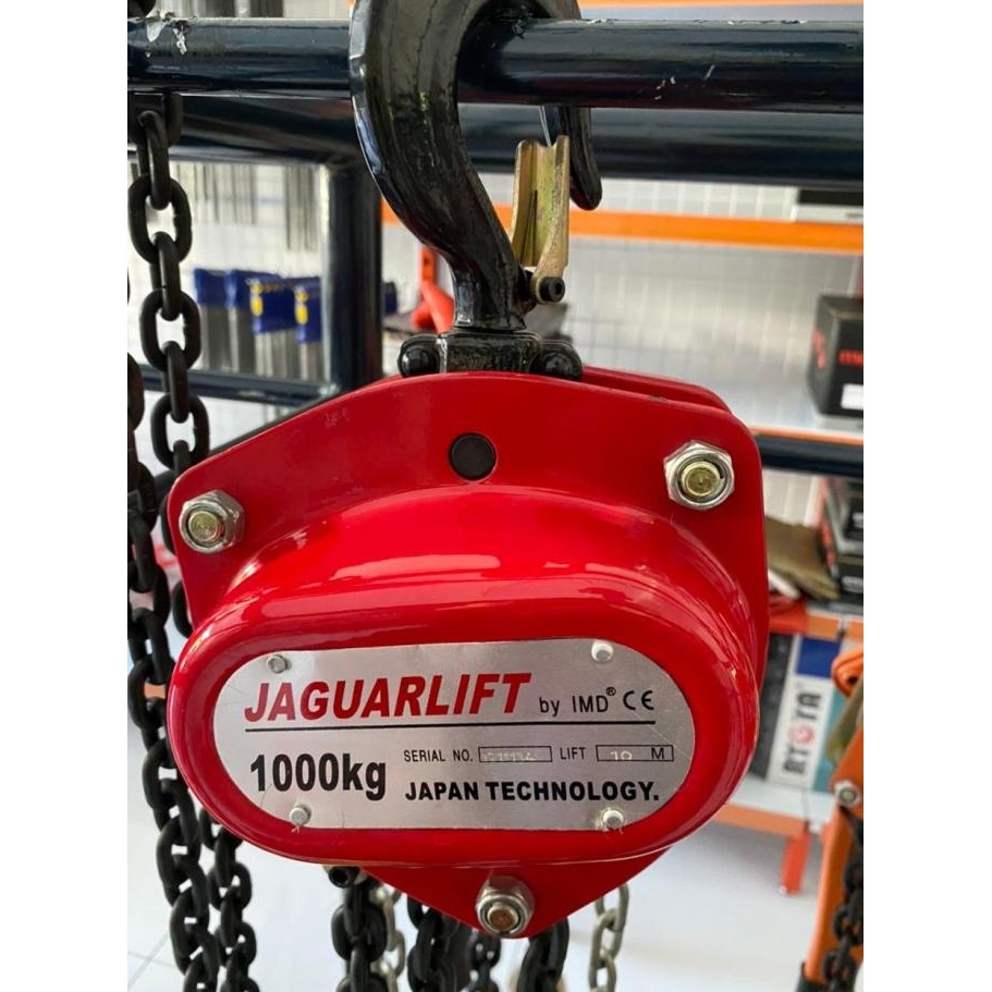 Chain Block Jaguarlift 1 Ton X 5 Meter / Takel Katrol Kerekan