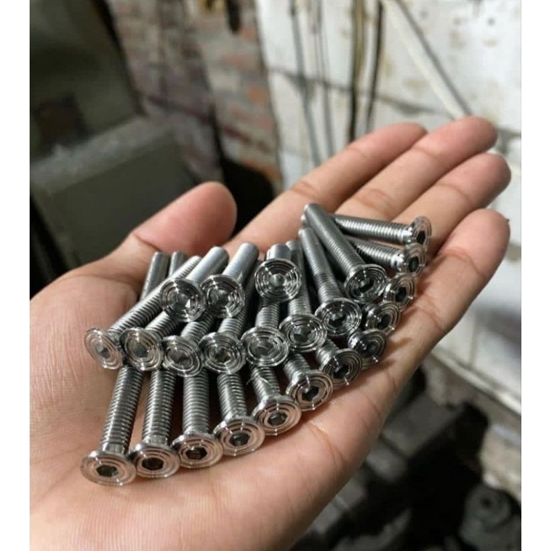 

baut slim drat 8 / m5 stainless panjang 2cm-6cm