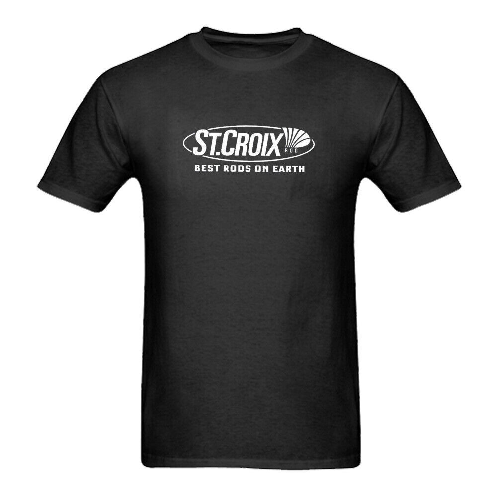 St Croix Rods Logo Memancing Kaos Pria Ukuran Pakaian Usa/200g kapas murni bernapas