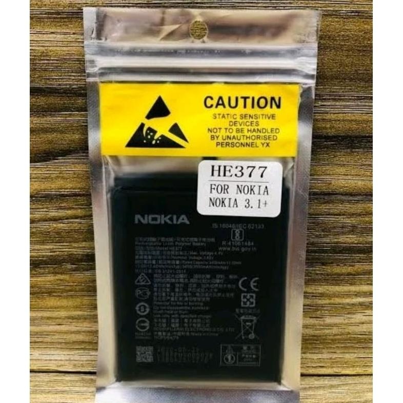 Nokia He377 He-377 Original 100% Genuine Battery Batre Baterai Nokia 8.1 X7 Nokia 8.1 Plus X71 Nokia