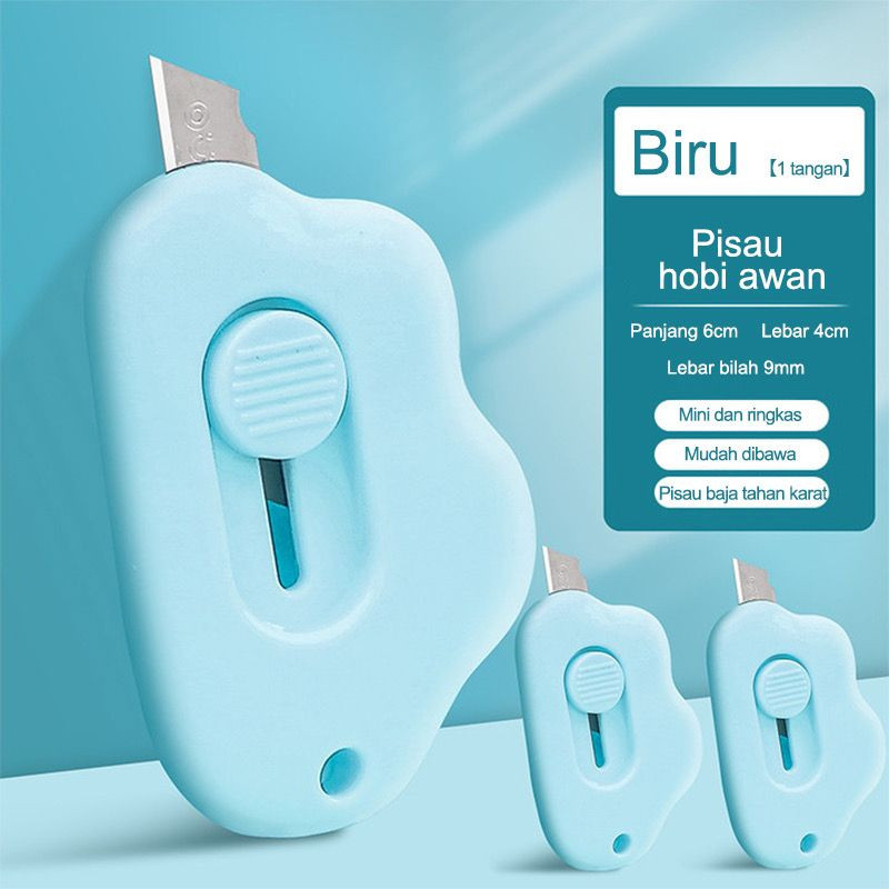 

[100gr] T873 Cutter Mini / Cutter Mini Pisau Kecil Bentuk Awan / Cutter Mini Bentuk Awan / Pisau