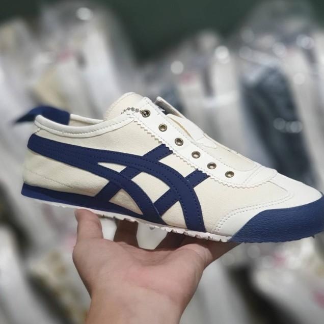 Sepatu Slip On Tanpa Tali Sneakers Pria Dan Wanita Onit Tiger Kanvas