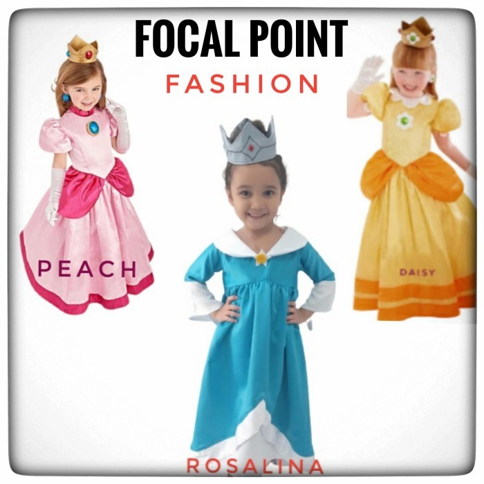 New kostum Princess Peach Daisy Rosalina Super Mario Bros Game Costume