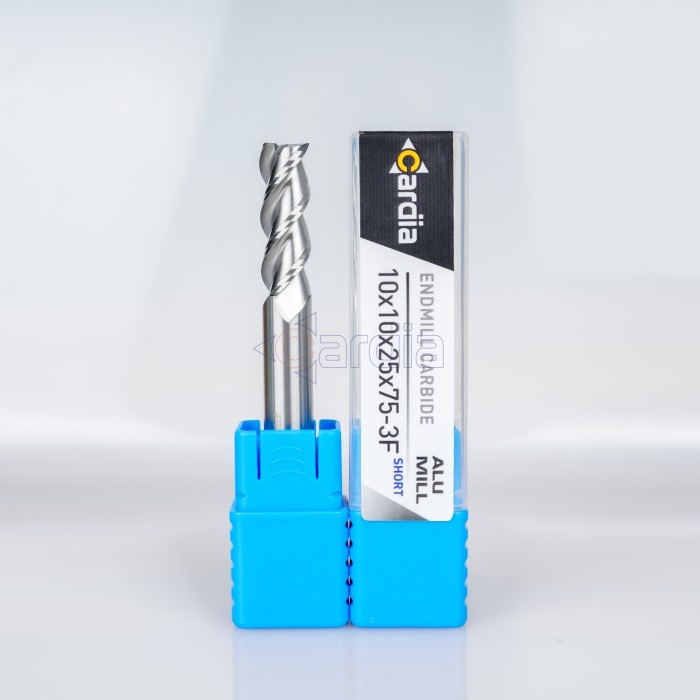Promo Endmill 10 Mm Long 75 100 150 3 Flute Aluminium End Mill Carbide