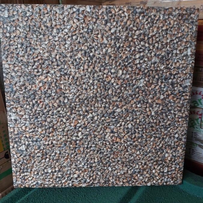 KERAMIK LANTAI 40X40 KASAR MOTIF BATU ALAM BATU CORAL TIMBUL GT